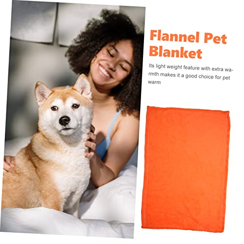OUNONA Pl¨¹sch Fleecedecke warm weiche Kuscheldecke Fleece Sofadecke Bettdecke (Orange) – Bild 7