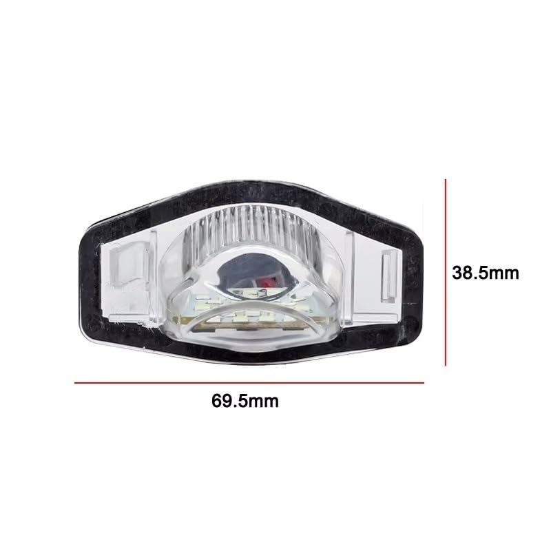 Luz de matrícula 34101S60013 repuesto placa trasera Odyssey 12V 4