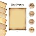 Better Office Products Stationery Paper, 100 Sheets, Aged Look Vintage Antique Old Fashion Parchment Paper, Letter Size 8.5 x 11 inch, Double Sided Printing Paper, 6 Designs, 100 Pack
