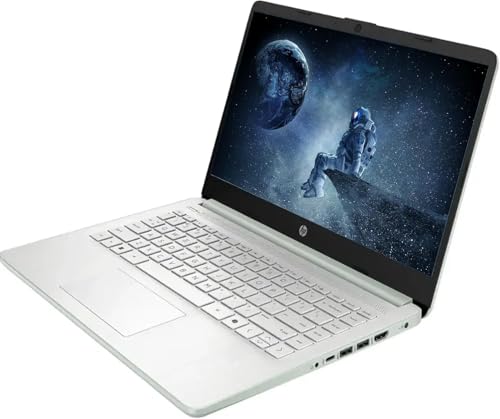 Image of HP 14 inch HD Student Business Laptop, Intel Quad-Core N150, 16GB RAM DDR4, 384GB Storage, (128GB UFS+256GB SD Card), 1 Year Office 365, Webcam, HDMI, Bluetooth, WiFi, Slim Design, Win 11 S, Willow Green