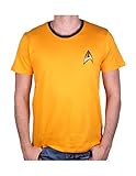 Gelb Star Trek Herren T-Shirt Uniforme, Gelb (Jaune), XXL