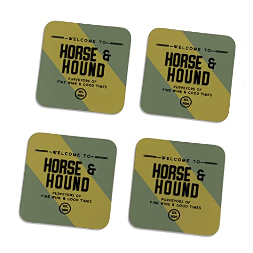 Juego de regalo personalizado Craft Ale - Accesorios personalizados para el hogar - Cualquier nombre de pub en diseño de cerveza artesanal IPA - 9 colores incluyendo Jubilee & Union Jack (4 posavasos) Cover