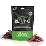 The Biltong Man - Wild Garlic - High-Protein Lean Beef Biltong Snack, 500g