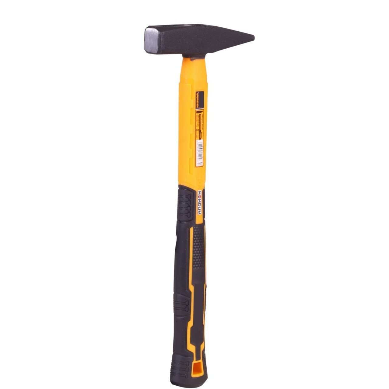 500g Heavy Duty Machinist Hammer with 10โ/ 250 mm Rubberized Soft Grip Fiberglass Handle Forged and Induction Hardened DIN 1041 Compliant Head. (500g)"