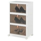 ✔️ORGANIZADOR PLEGABLE DE DOBLE PUERTA: Cuando no se utiliza, se pliega para facilitar su almacenamiento. Las puertas dobles y la puerta magnética con asa de piel facilitan el acceso y la colocación de los objetos.