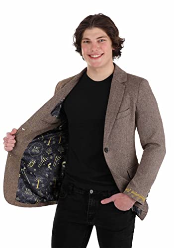 Lord of the Rings Blazer for Adults, Men's LOTR Suit Jacket, Movie Themed Business Casual Outfit for Work