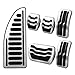 AT MT Stainless Steel Car Interior Fit For GAS Fuel Pedal Brake Pedals Cover Fit For Ford Focus 2 3 4 MK2 MK3 MK4 2005-2017 Accessories(3Pcs AT with rest)