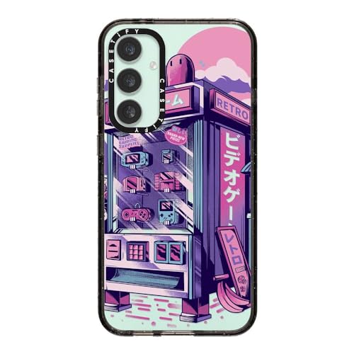 Coque Samsung S23 FE CASETiFY Impact Premium Finition Rétro Noire - 2