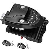 Xenjum Keyless Entry RV Door Lock, 100% Metal RV Door Latch Handle with Remote Key Fobs and Backl...