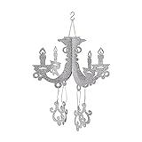 Cardboard Silver Glitter Chandelier
