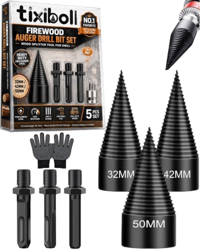 tixiboli Firewood Auger Drill Bit Set
