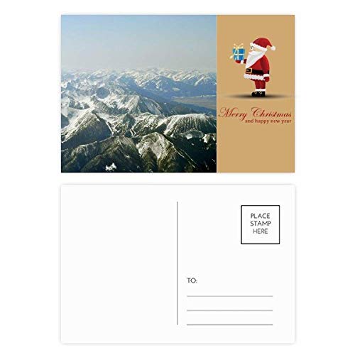 Cartes de Noël forêt et ciel d'hiver collection d'art imprimée