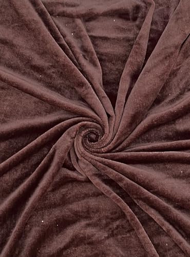 Image of Sands Luxurious Bedsheets for Winter, King Size Fitted Warm Double Bedsheet, 72 x 78 x 10 inches, with 2 Pillow Covers (Brown)