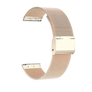 Horlogebandje 16mm,18mm,20mm,22mm,reserve-roestvrij stalen mesh-band,snelsluiting,horlogeband-metaalschroef,intelligente horlogebandjes voor mannen en vrouwen(16mm,goud)