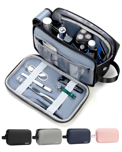 Chakipee Neceser Hombre para Viaje, Bolsa de Aseo Hombre Mujer Maquillaje Impermeable Bolsas de Afeitado Grande Neceser Makeup Bag para Accesorios de Tocador (Negro)