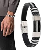 ✡Einfach zu tragen: Dieses Titanarmband lässt sich dank seines Magnetverschlusses leicht an- und ausziehen. Zudem ist es angenehm zu tragen, da es leicht und geschmeidig ist. Es passt an die Handgelenke der meisten Männer, da es verstellbar und langlebig ist.