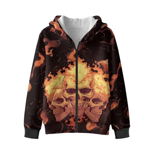 Suobstales 6-16T Boys Full-Zip Hoodie Fleece Hooded Sweatshirts Long Sleeve Jacket Casual Pocket Pullover Spring Fall Clothes4