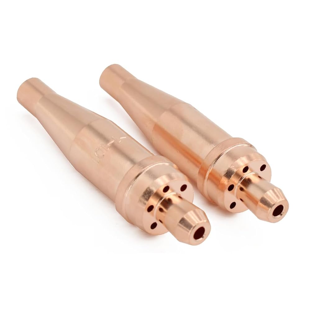 Littimoon 1-1-101 Acetylene Nozzle for Welding and Metal Cutting, Fit V-Style Heavy Duty Torch - Pack of 2