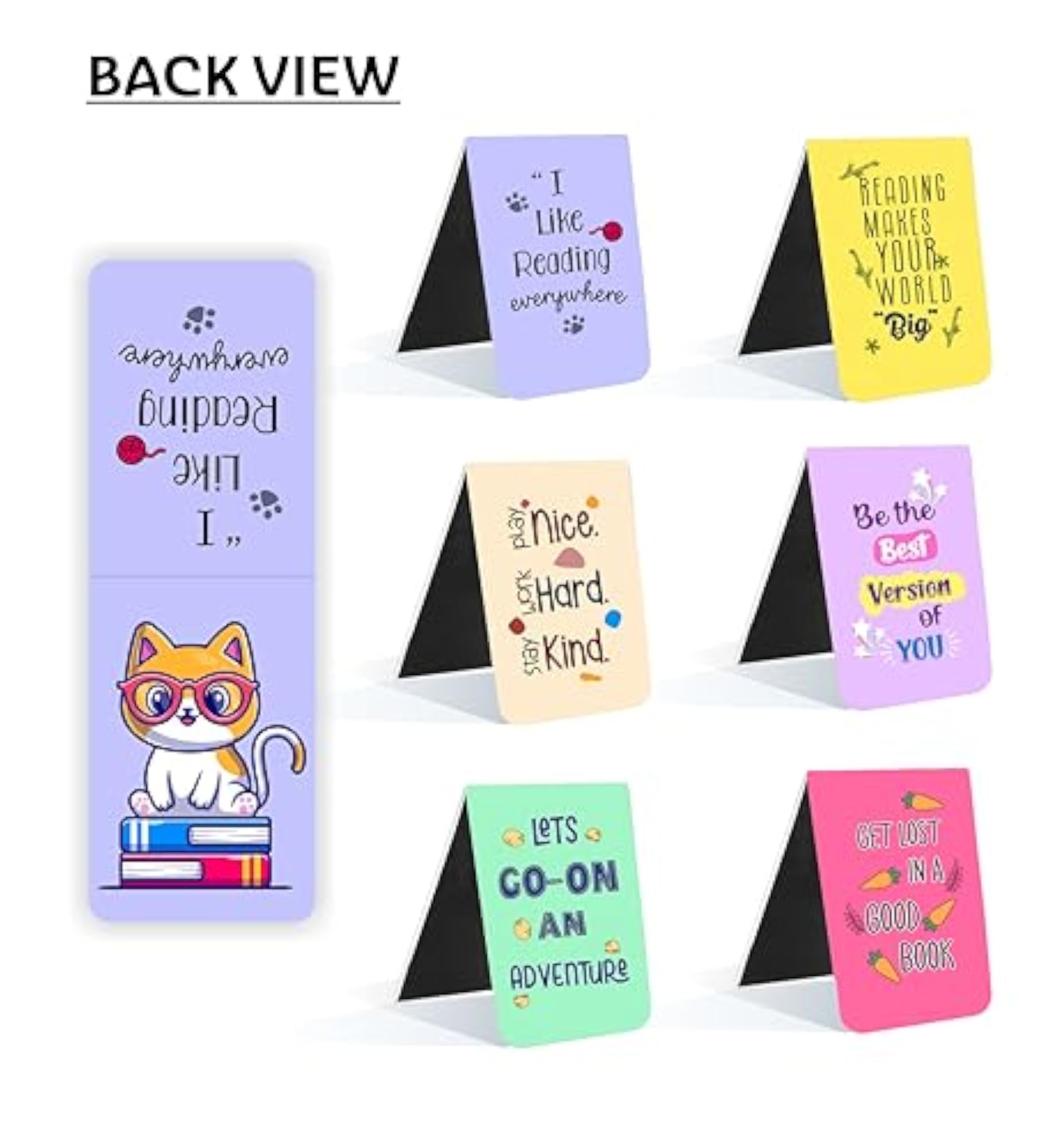 Animal Magnetic Bookmarks Set of 6