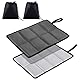 WUFANC 2er Pack Sitzkissen Outdoor, Thermo Sitzkissen Faltbar, wasserdichte, Maschinenwaschbar, Sitzunterlage Outdoor mit 2 Aufbewahrungstasche, für Camping, Picknicks, Angeln (Grau)