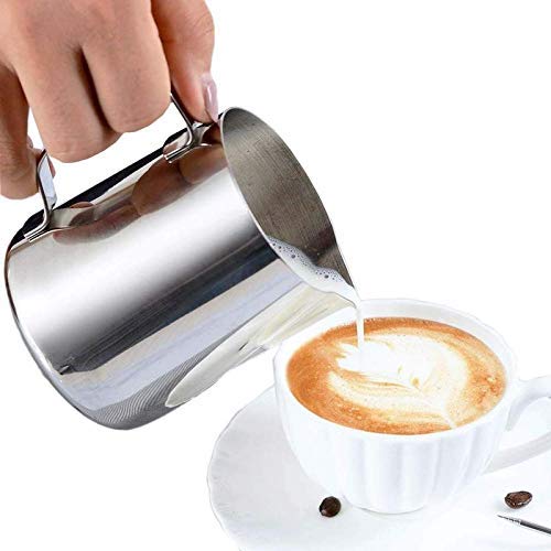 Image of SMS Homeware Stainless Steel Milk Frothing Jug || 600 ML || Latte Maker Frothing Pitcher for Coffee (Pack of 4)