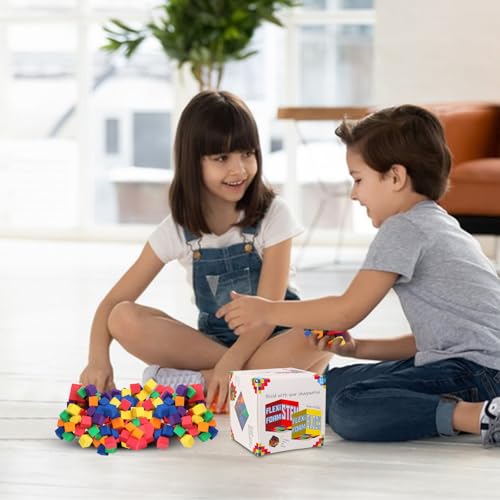 MACULPER Sensorik Spielzeug, Sensorisches Spielzeug, Schaumstoffsteine ​​für Kinderbau, Sticky Hände Spiel-Zeug Training des Gehirns Für 3 4 5 Jahre Und Über Kinder