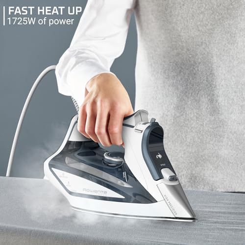 Rowenta Focus Excel Steam Iron for Clothes, Anti-Drip Protection, Iron Steamer for Clothes, 1725 Watts, DW5280, Grey by Rowenta - Image 5