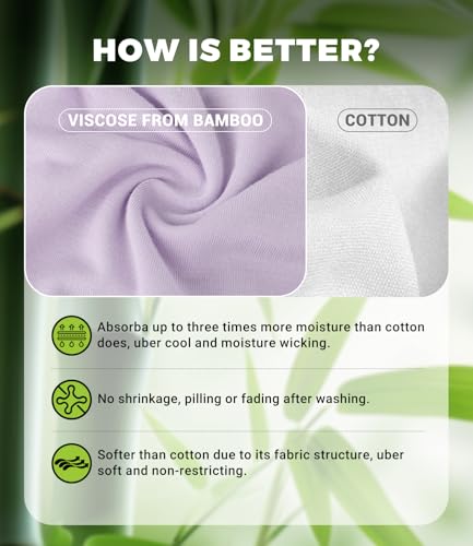 BAMBOO COOL Women's Underwear High Waisted Briefs Full Coverage Soft and Breathable Panties, 5-Pack3