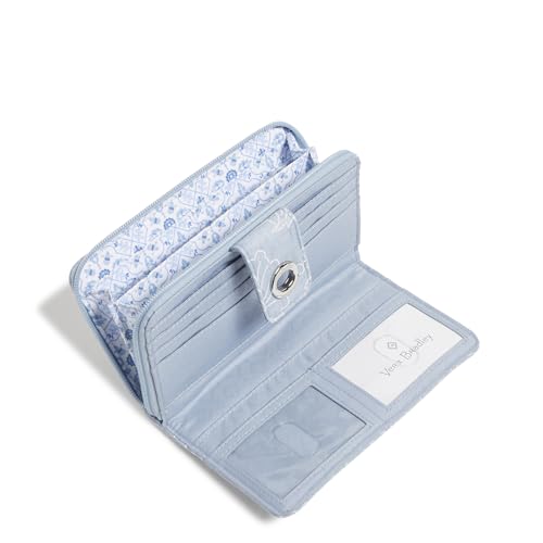 Image of Cotton Turnlock Wallet With Rfid Protection