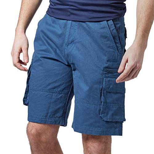 Peter Storm Men's Meteor II Cargo Shorts with Six Pockets, Men's Walking Shorts, Men's Utility Cargo Shorts, Outdoors, Travelling, Walking, Hiking and Camping Clothing, Navy, 38in