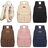 Bolsa Maternidade Mochila Feminina Impermeável Multifuncional Espaçosa para a Mamãe e o Bebê com Bolsos para Mamadeira Alças para Carrinho de Bebê e Porta Lenço Umedecido (Preta)