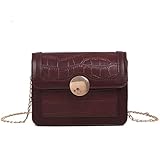 Genérico Backpack Mochilas Instituto Adolescentes Bolsos Ve Capacidad Fashion Hombro bolsa de cuero para mujeres Sólido Messenger Bolsa grande Bolsa de color Backpack Mochilas (Brown, One Size)