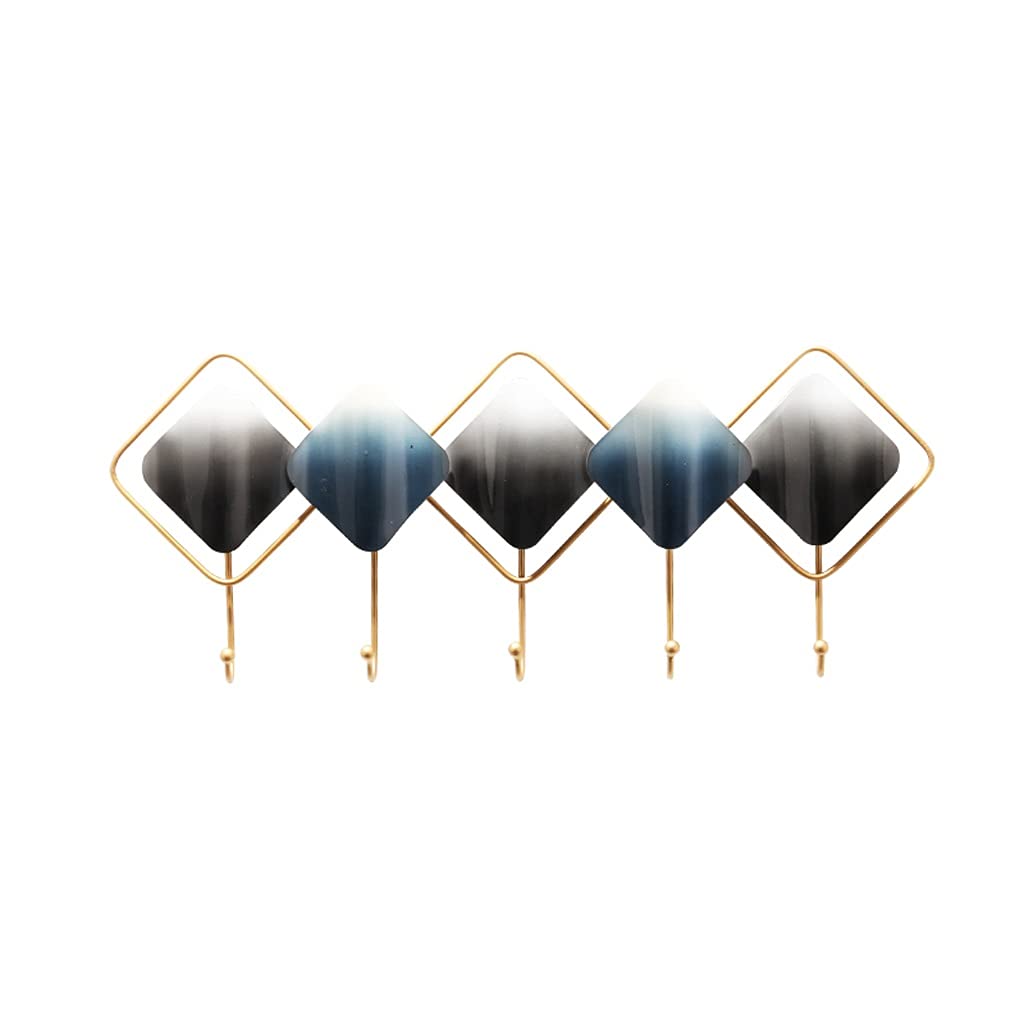 Perchero de Pared Abrigos Ganchos Moderno Hecho A Mano Metal Decoración Colgante Dormitorio Sala Sala de Corredor Colgante Colgante Capa Rack Pasillo Entrada Percha 5 Ganchos Ganchos para Abrigos