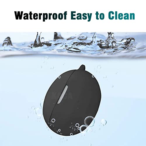 Image of KACA Protective Shockproof Silicone Cover Case with Buckle Compatible with Huawei Freebuds 4i (Black)