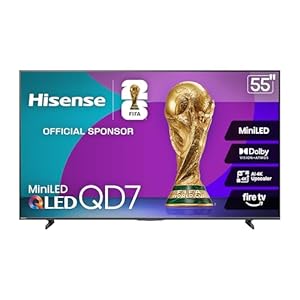 Hisense 55″ Class QD7 Series Mini-LED 4K UHD Smart Fire TV (55QD7QF, ...