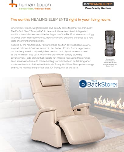 Perfect Chair Human Touch Pc-086 Tranquility Power Zero-Gravity Recliner - Jade Heat - Air Massage - Espresso Softhyde Vinyl #TOP1