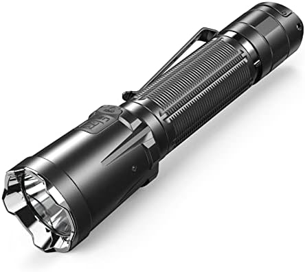 Klarus XT21C 3200 Lumens LED Torch, USB C Rechargeable Instant Reaction Flashlight, Dual Tail Switches, Beam Reach 324meters, Powered by 5000mAh Battery