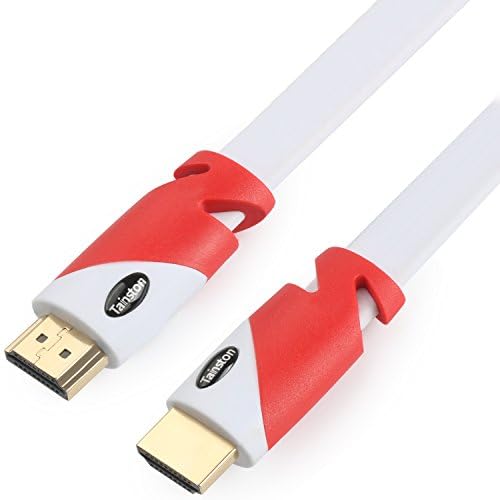 Tainston Flat High Speed HDMI Cable (15 Feet) Support 4K 2160P,3D,1080P,Audio Return Channel