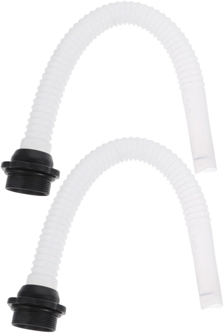 2pcs Flexible Plastic Oil Transfer Hose Fuel Line with Spout for Gasoline and Oil Drums Easy Handling and Precision Control for Automotive Maintenance