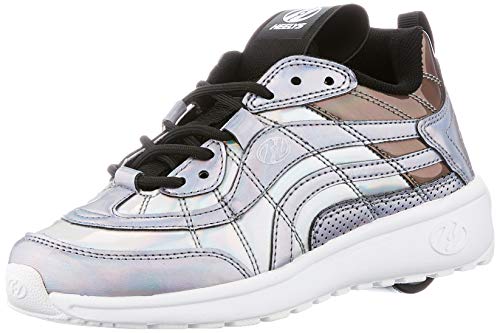 Heelys Nitro, Zapatos con Ruedas, Silver Hologram Black, 33 EU