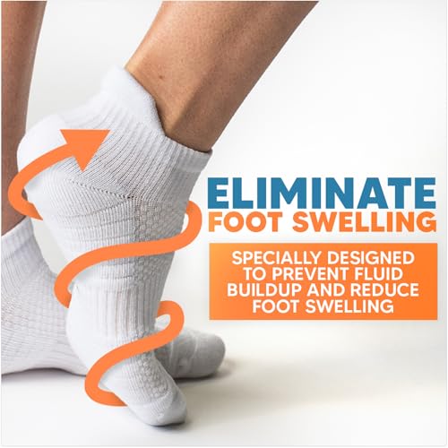 Viasox Ankle Compression Socks for Women & Men 3 Pack, 14 mmHg Support Improves Circulation, Extra Cushioned3