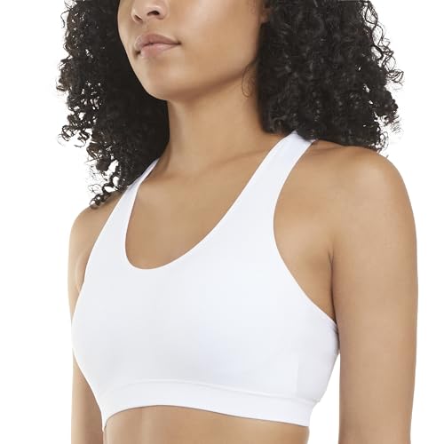 Image of Jockey womens Mid Impact Removable Cup Seamless Sports Bra