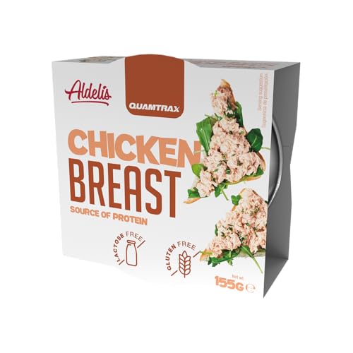 Quamtrax Nutrition - Pechuga de Pollo - 155 g - Alto en proteína, bajo en grasa y listo para comer.