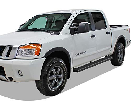 Estribos Tuxtreme Running Boards 5 pulg Negro Mate Nissan Titan miniatura 6