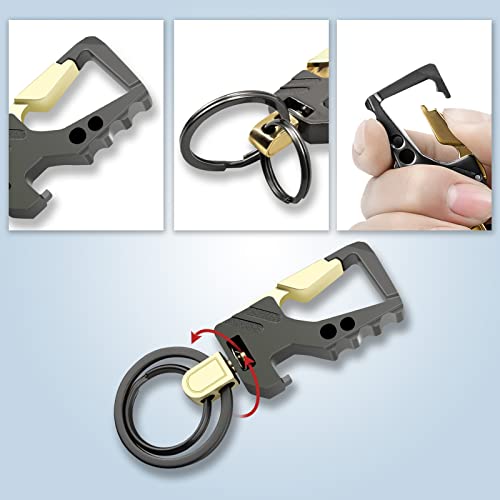 Image of 2pcs Keychains, Key Chains for Carabiner Keychain Car Key chain Bottle Opener Keychain for Men and Women
