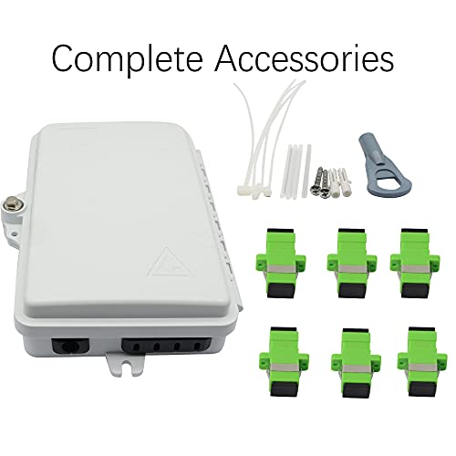 Image of 6 Core FTTH Fiber Distribution Box - 6 Port Splitter Box for SC, FC, E2000 Adapters