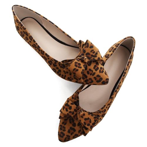 Image of SAILING LU Women's Bow-Knot Pointed Toe Ballet Flats