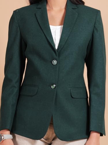 Women's Tweed Wool Blazer4