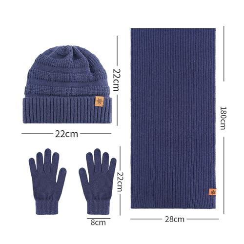 Ensemble bonnet coupe-vent écharpe chaude 2 en 1 isolant thermique - 2