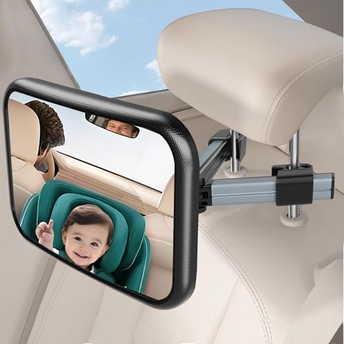 SURFOU Autospiegel Baby Rücksitz Spiegel Auto Baby Rückbank mit Hakenclip...